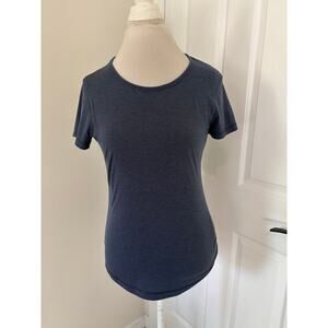 Tasc Performance Heathered Blue T-Shirt Fitted Medium Soft